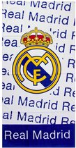 Serviette de bain Real Madrid - 75x150 cm - Blauw/ Wit
