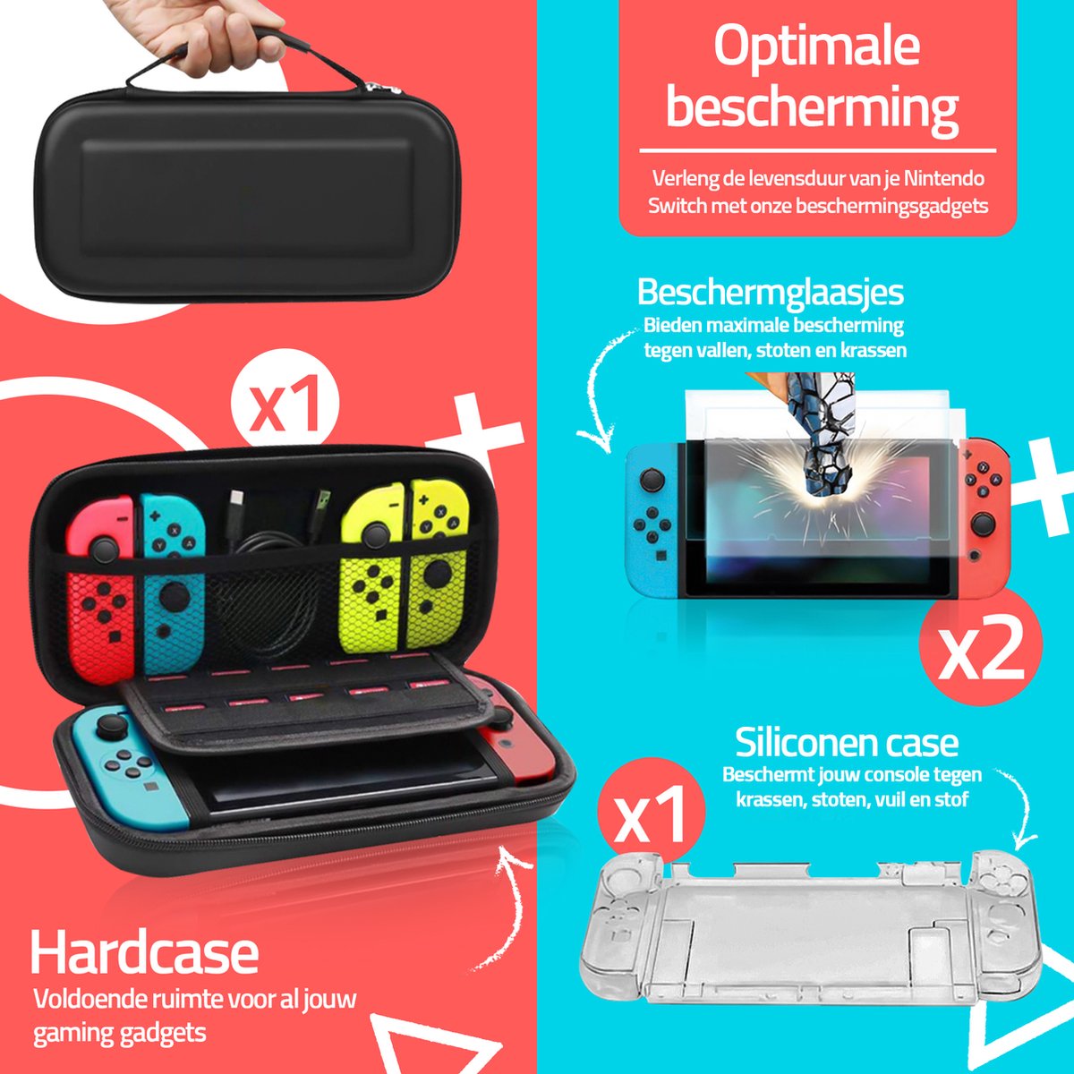 Accessoires pour Jeux Nintendo Switch,Family Party Comoros