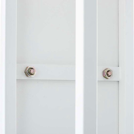 Brandhoutrek van massief grenenhout, 110 x 35 x 108,5 cm, voor buiten