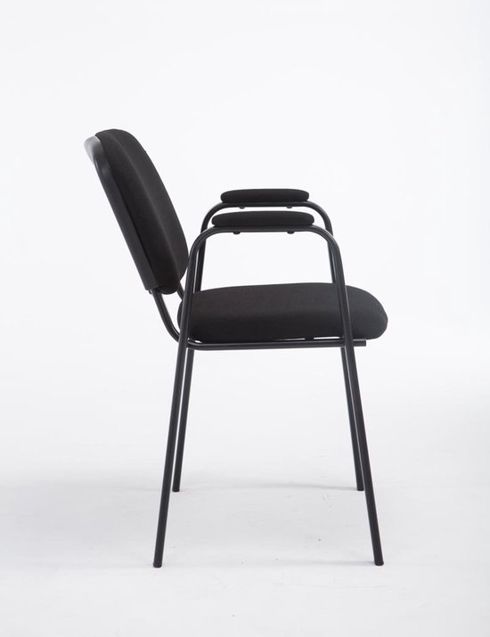 Chaise à quatre pieds - hjh OFFICE - XT 650 - Bleu - Tissu - Maison