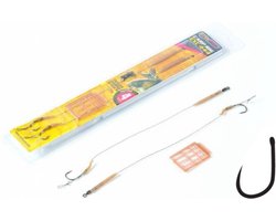 EXC Carp Rig 333 BARBLESS - Haakmaat #2 - 25lb - 2 stuks - 20cm - Weerhaakloze Karper Onderlijnen - Karper vissen