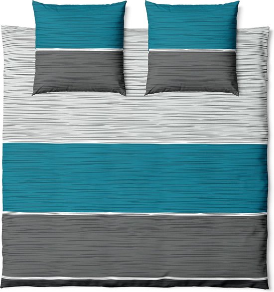 Beddengoed, 200 x 200 cm, het hele jaar door beddengoedsets blauw