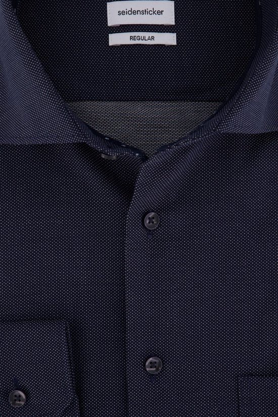 Seidensticker Shaped Fit Langarm Poplin Camicia, Bianco (White 01), (Dimensioni Produttore: 42) Uomo