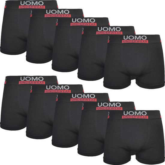 10 PACK Boxer Homme | Microfibre | Taille M / L | Noir | Sous-vêtements hommes | Sous-vêtements Homme Onder |