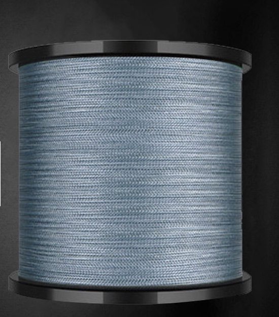 Gevlochten vislijn - Vislijnen - Gevlochten lijn - 0.205mm - #1.5 - PE x8 - 300m - Visdraad - Karpervissen - Vissen - Feedervissen - Grijs