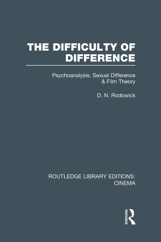The Difficulty of Difference - cover