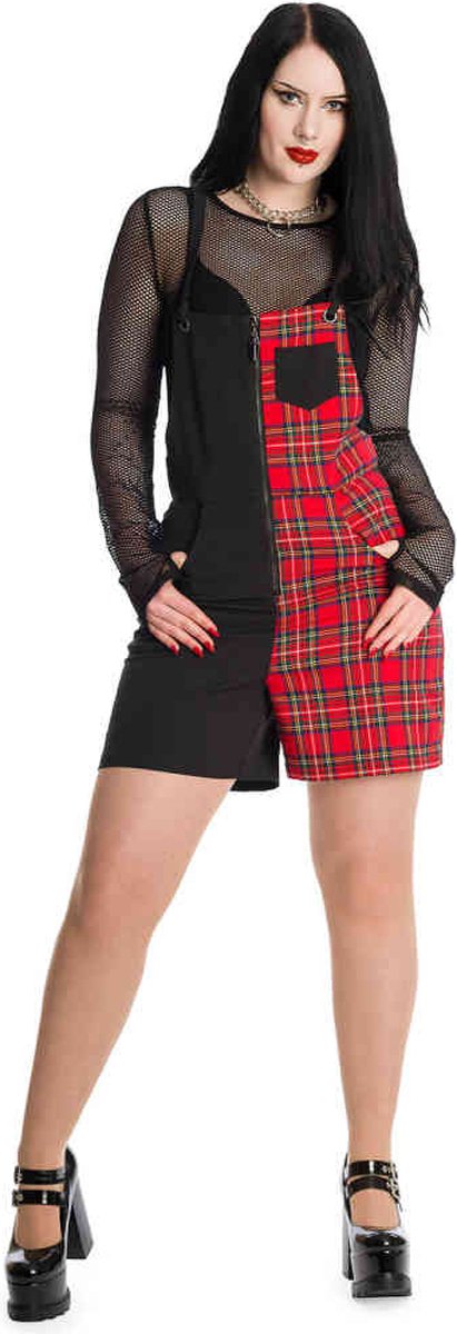 Banned - KRAMPUS Playsuit - XS - Rood