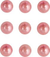 Roze Parel Plaksteentjes - Zelfklevend - 3mm -120 stuks