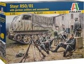 Italeri Steyr RSO/01 with german soldiers and accessories + Ammo by Mig lijm