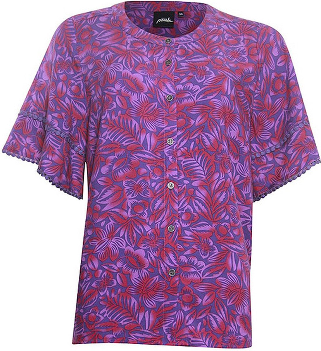 Poools blouse 323126 - Purple flower print