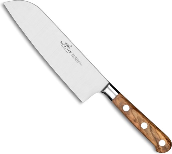 Couteau de cuisine japonais santoku Sabatier en olivier