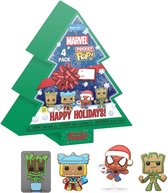 Funko Pop! Marvel Holiday 2022 Pocket POP! Keychains 4-Pack Tree Holiday Box