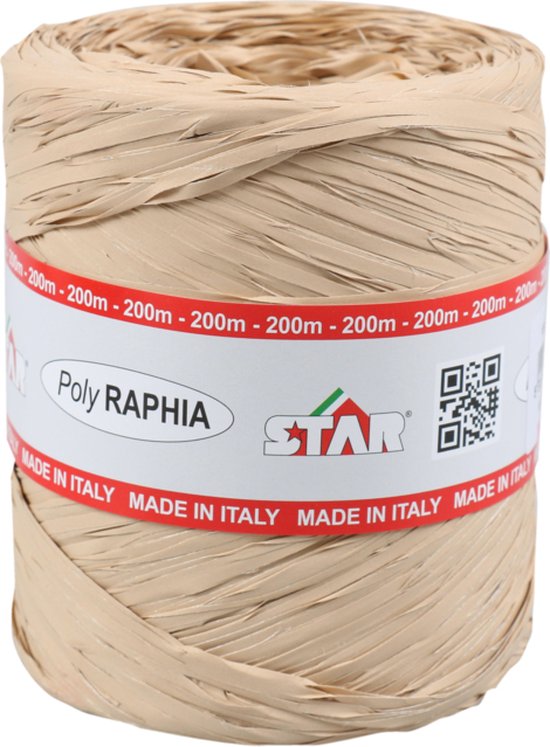 Star Polyraphia synthétique couleur liège 15 mm x 200 m