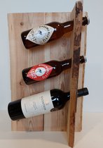 Douglas houten wijn of bier rek max 6 flessen