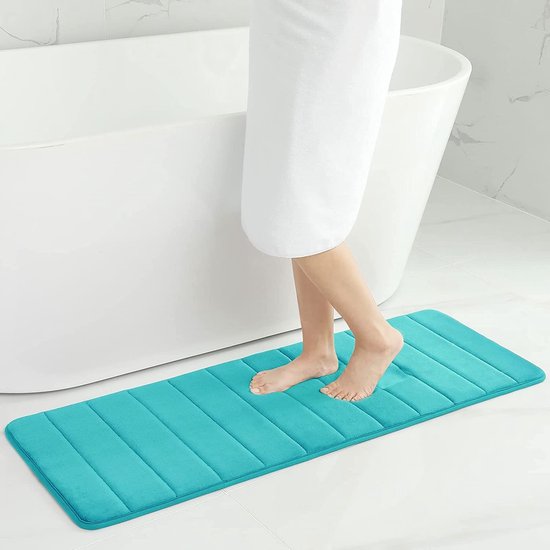 Hammetex 100% Katoenen Antislip Badmat, 51x86 Cm Groot Badmat Voor De Badkamer Absorberend Snel Drogend Wasbaar Badmat Turquoise Hammetex 100% Katoenen Antislip Badmat, 51x86 Cm Groot Badmat Voor De Badkamer Absorberend Snel Drogend Wasbaar Badmat Turquoise
