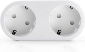 Benson Horizontale stopcontactsplitter - 2 weg - met randaarde - kinderbeveiliging - wit