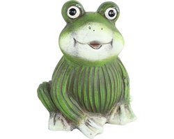 Countryfield Tuinbeeld decoratie kikker - Ultra Frog - kunststeen - H10 cm - groen