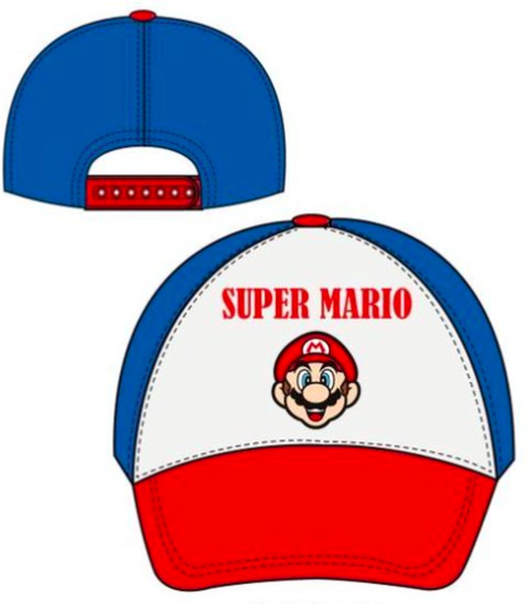 Super Mario - pet - cap - Maat 52 cm