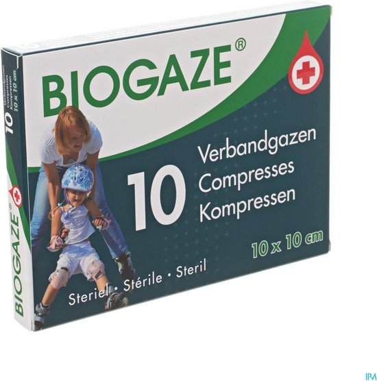 haak Mijnenveld consumptie Biogaze verbandgazen 10x10cm 10 st | bol.com