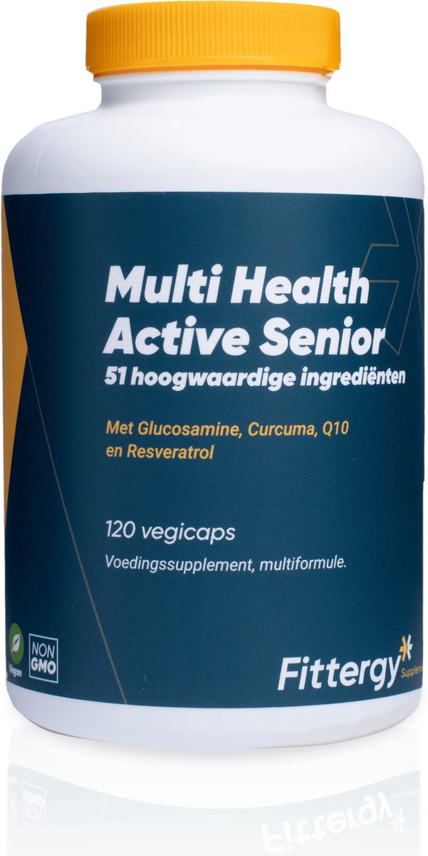 Goedkoopste Fittergy Multi health active senior 120 Vegetarische capsules