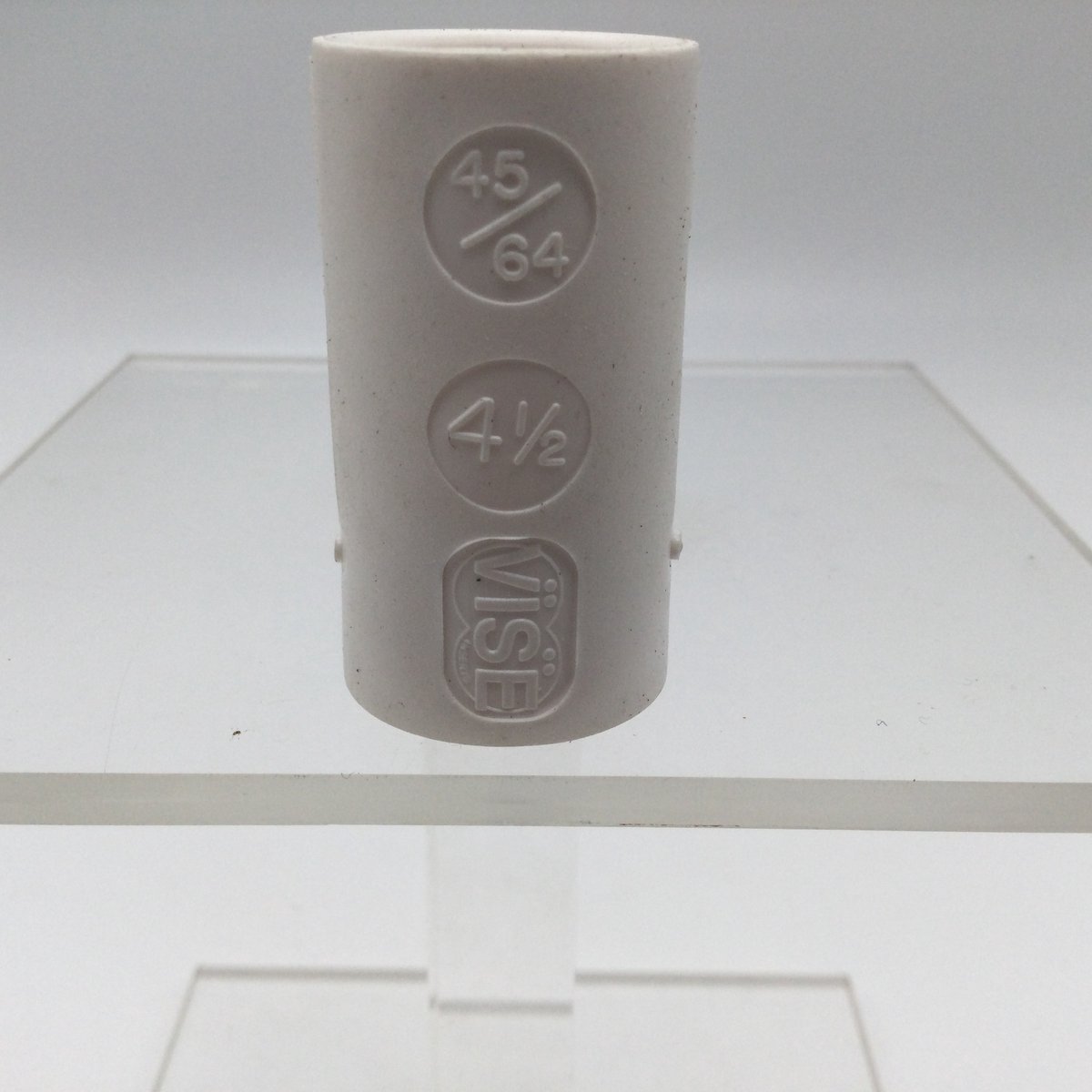 Bowling Bowlingbal vinger inserts, per 2 stuks, 'Vise powerlift / semi-grip inserts' , naar keuze powerlift of semi-grip, kleur wit, maat 45/64 , nr. 4,1/2, boormaat 7/8