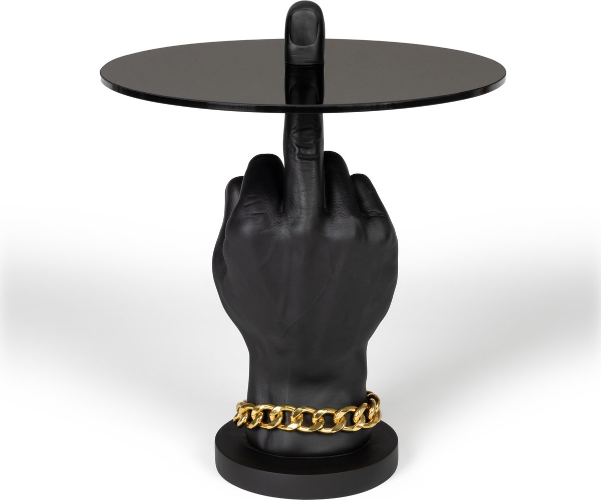 Bold Monkey Fother Mucker Bijzettafel Zwart