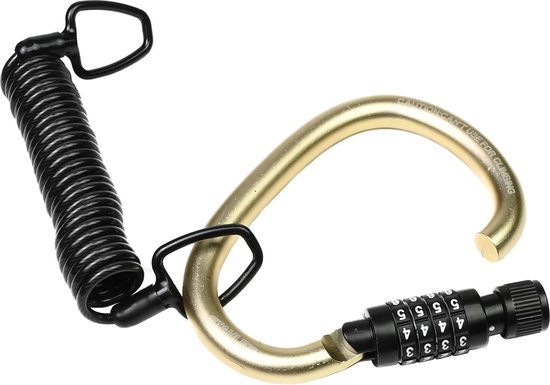 Cadenas à combinaison Benson Cable Lobster - 133,5 x 97,5 mm - Compact - Zwart