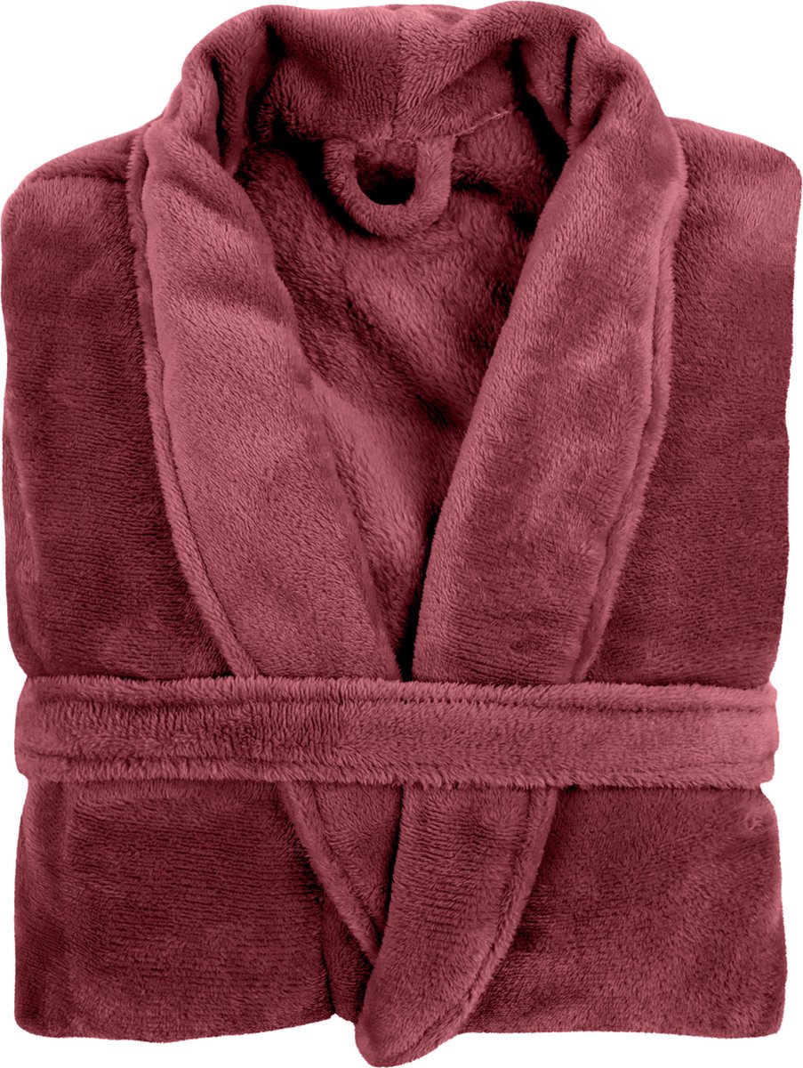 TISECO HOME STUDIO - Kamerjas - MICROFLANNEL COSY - S/M - 100% polyester - Granaatappel