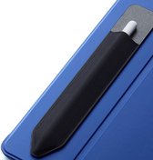 Somstyle Étui pour stylet en cuir PU adapté pour Apple Pencil 1ère et 2ème génération - Porte Stylos - Housse magnétique - Porte-stylo auto-adhésif - Zwart