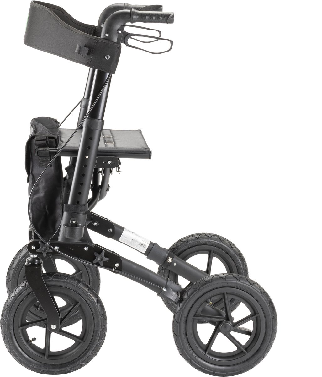 Sky Air Zwart Lichtgewicht Outdoor Rollator Met Grote Luchtbanden Sky Air Zwart Lichtgewicht Outdoor Rollator Met Grote Luchtbanden