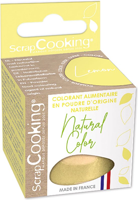 ScrapCooking Colorant Alimentaire Naturel en Poudre Citron 10g