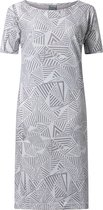 Dames nachthemd Lunatex boothals 224149 grijs maat XL