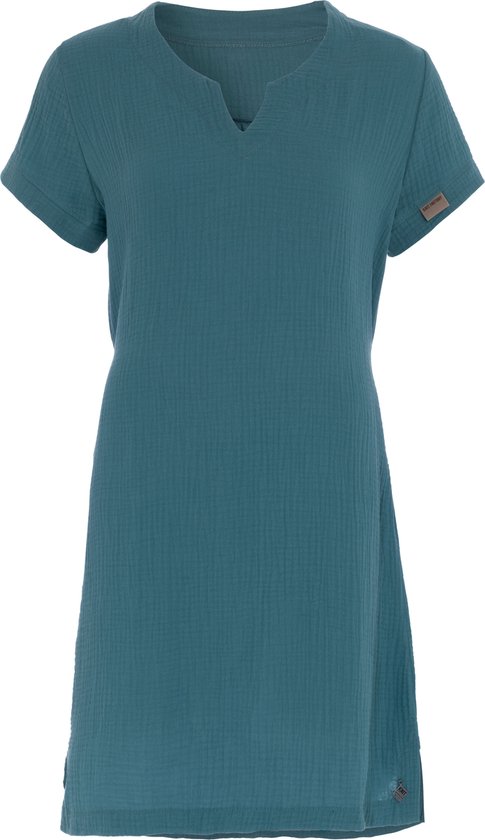 Robe Femme Knit Factory Indy - Tunique - Robe d'été - Robe de Plage - Laurier - XL - 100% Coton Biologique