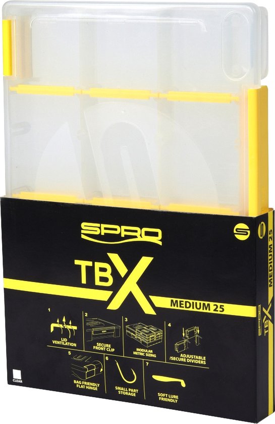 Foto: Spro tbx medium 25 clear tackleboxen