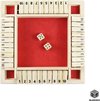 Afbeelding van het spelletje Shut The Box - 4 Spelers - Rood - Hout - Dobbelspel - Rekenspel