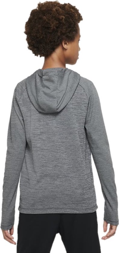 Nike Dri-Fit Training Top Hoody Garçons - Grijs/ Oranje - Taille 152