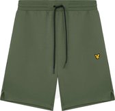 Lyle & scott fly fleece shorts in de kleur groen.