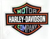 Harley Davidson - Sticker - Motor - Zilver