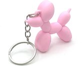 Sleutelhanger ballon hond Pink Roze ballonhondje hondje