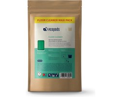 Ecopods Vloerreiniger 160 Stuks Maxi Pack - Wateroplosbare Vloerreinigingsmiddel Zonder Schadelijke Stoffen - Vegan Vloerreinigers Vloeistof met Fruit Geur - Vloer reiniger