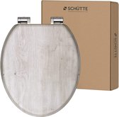 WC-bril LIGHTWOOD met softclosemechanisme van hout, toiletbril met wc-deksel, houten kern toiletdeksel met motief (maximale belasting van de wc-bril 150 kg), houtkleuren