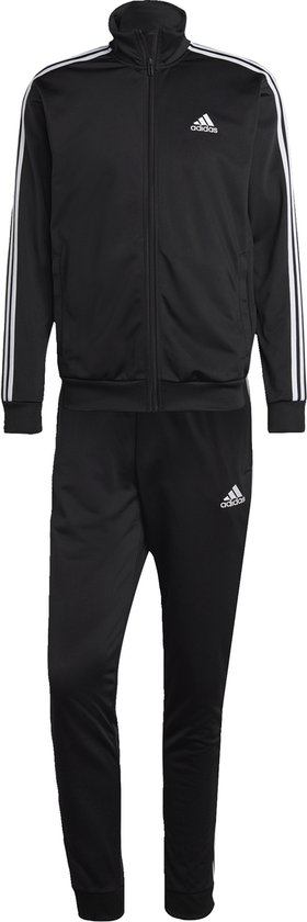adidas Sportswear Basic 3-Stripes Tricot Tracksuit - Heren - Zwart- XL