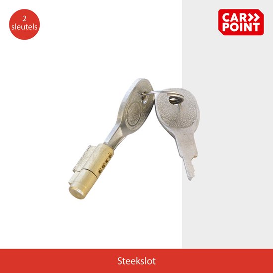Carpoint Steekslot Kogelkoppeling - Inclusief 2 Sleutels - Stevige Metalen Beveiliging - Voor Aanhanger & Caravan van Carpoint — afbeelding 2