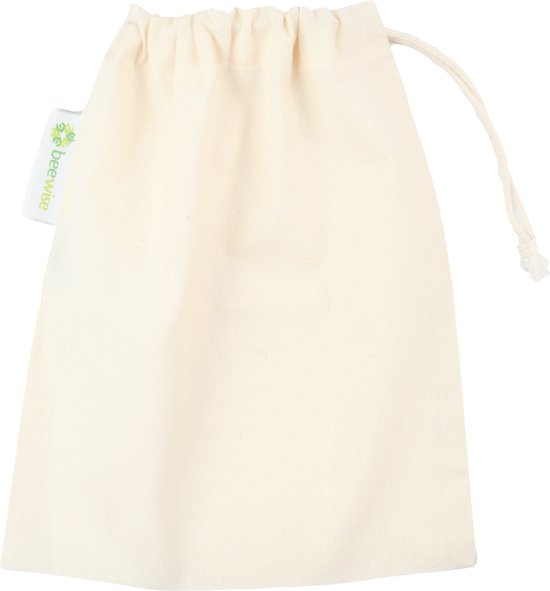 2 x Kleine Biologisch Katoenen Trekkoordtas | Katoenen Zak | Herbruikbare Tas | Reusable Muslin Organic Cotton Produce Bag For Fruit, Veggies, Bulk Dry | Cloth Bag with Drawstring | Washable Bulk Bag | 2 Bags | 20 x 25cm