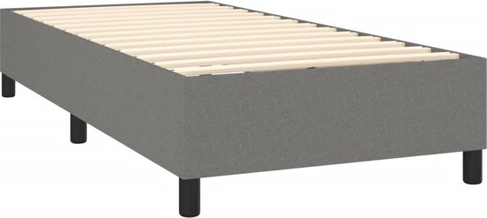 vidaXL-Boxspring-met-matras-stof-donkergrijs-90x190-cm