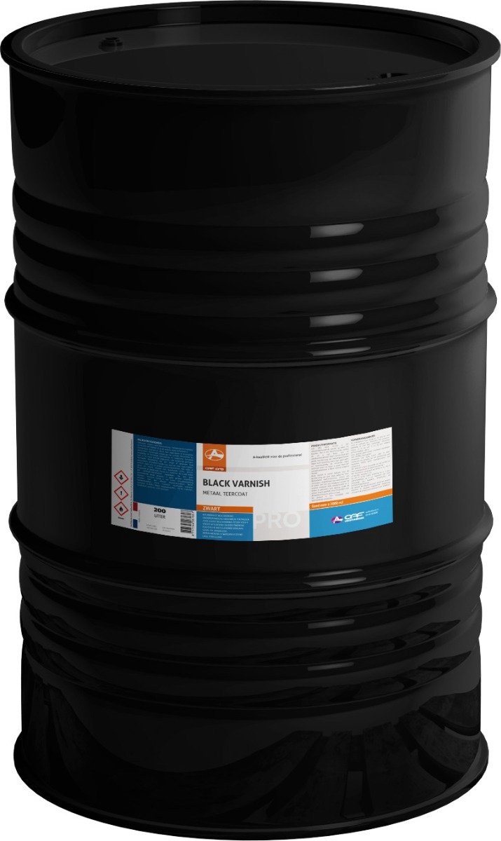 OAF PRO Black Varnish 200 liter - Ondergronds of schaduwrijk toepassen - Impregnerend en Waterafstotend - bestand tegen langdurige waterbelasting, verdunde zuren en basen