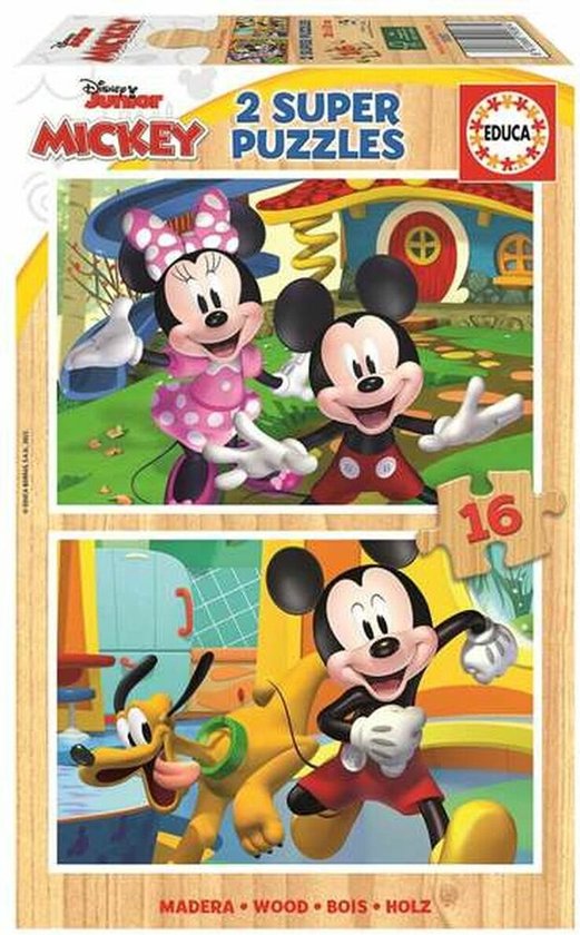 EDUCA - puzzel - 2 x 16 stuks - Mickey & Minnie | bol