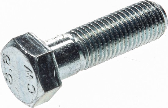 Boulon hexagonal en acier 8.8 galvanisé m16 x 50 mm