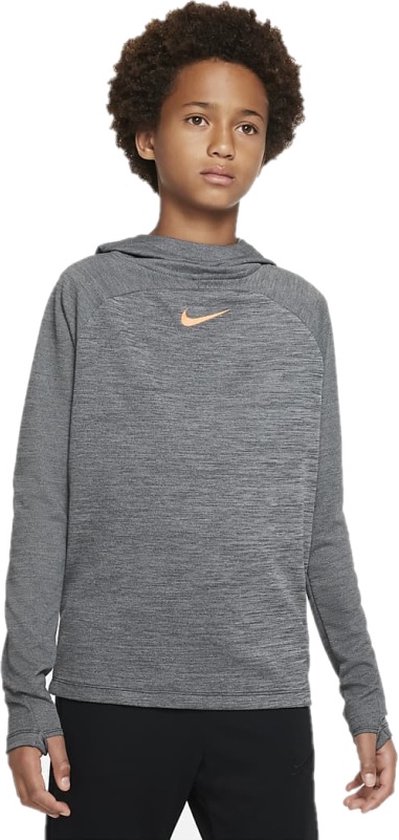 Nike Dri-Fit Training Top Hoody Garçons - Grijs/ Oranje - Taille 152