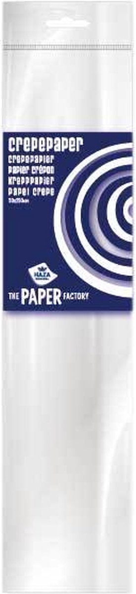 Crepe Papier Wit (20+ kleuren) - Crepepapier t.b.v. maken slingers / pompoms / bloemen etc. - Gekleurd Papier Knutselen - Knutselpapier - Crepe Papier Wit